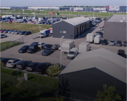 Realizacja hali namiotowej dla salonu Mercedesa we Wrocławiu