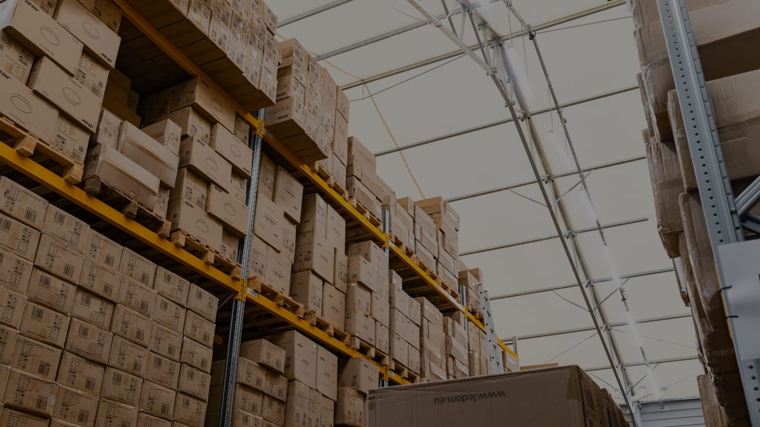 Hala e-commerce do przechowywania towarów